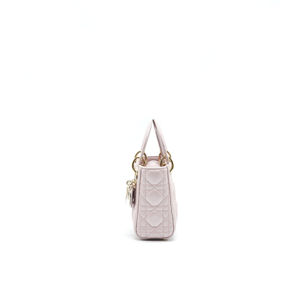 CHRISTIAN DIOR MINI DIOR LAMBSKIN PINK GHW