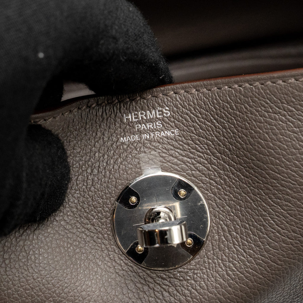 HERMES LINDY 26 EVERCOLOR 8F GRIS ETAIN SHW