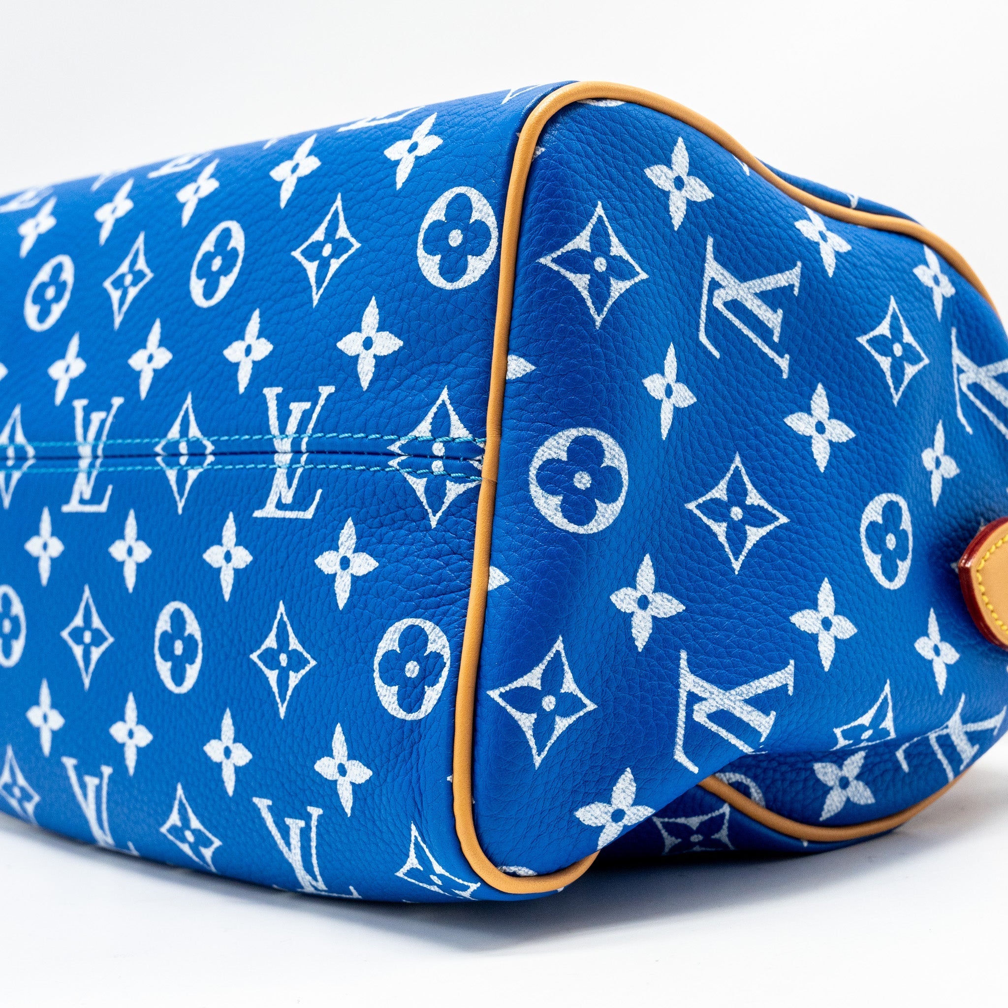 LOUIS VUITTON SPEEDY P9 BANDOULIERE 25 MONOGRAM SOFT CALFSKIN BLEU GHW