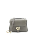 GUCCI GG TOP HANDLE BAG CAFLSKIN GREY LGHW
