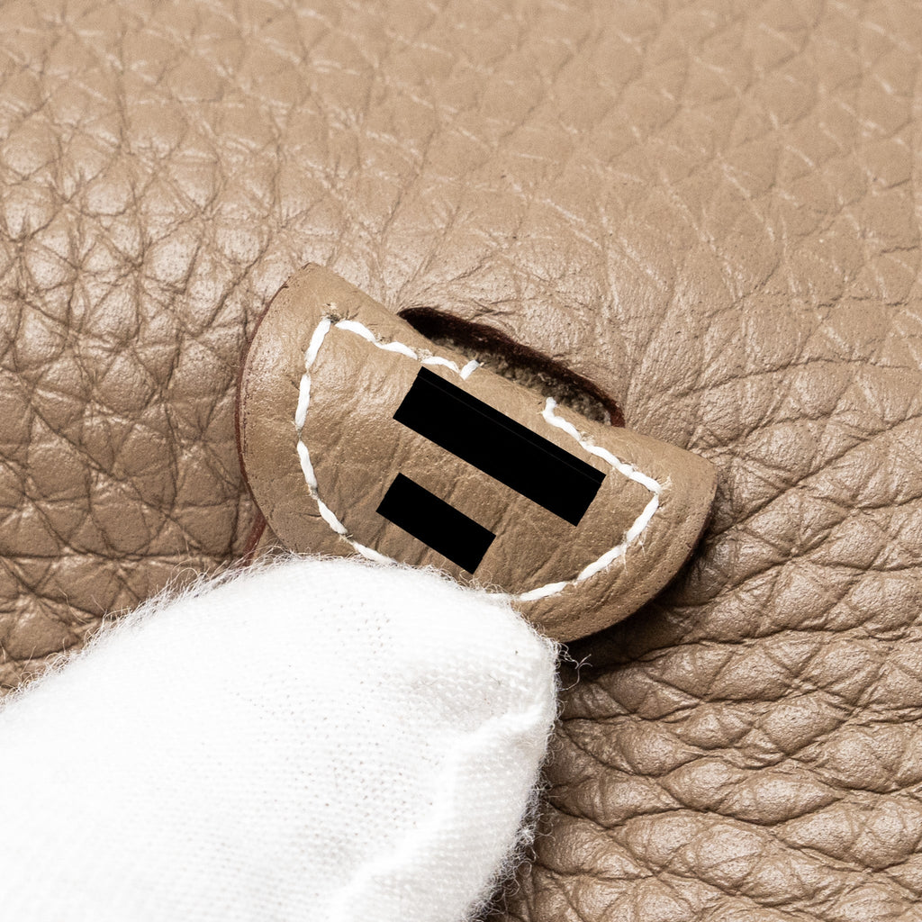 HERMES MINI EVELYNE CLEMENCE ETOUPE / BLUE INDIGO GHW