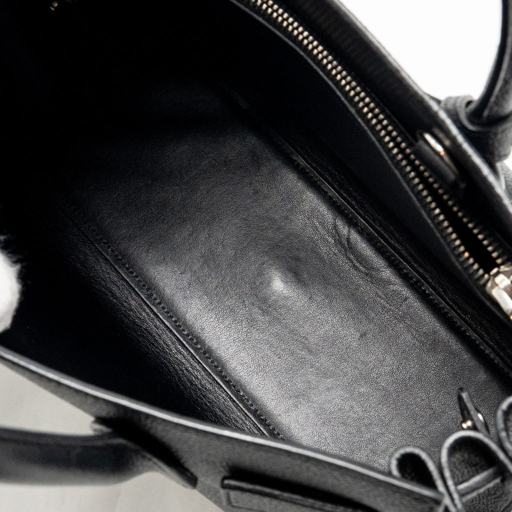 SAINT LAURENT SAC DE JOUR GRAINED CALFSKIN BLACK SHW