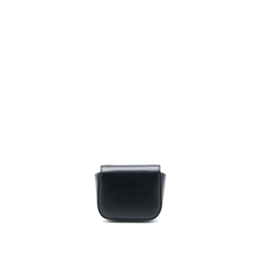 CELINE MINI TRIOMPHE IN SHINY CALFSKIN BLACK GHW
