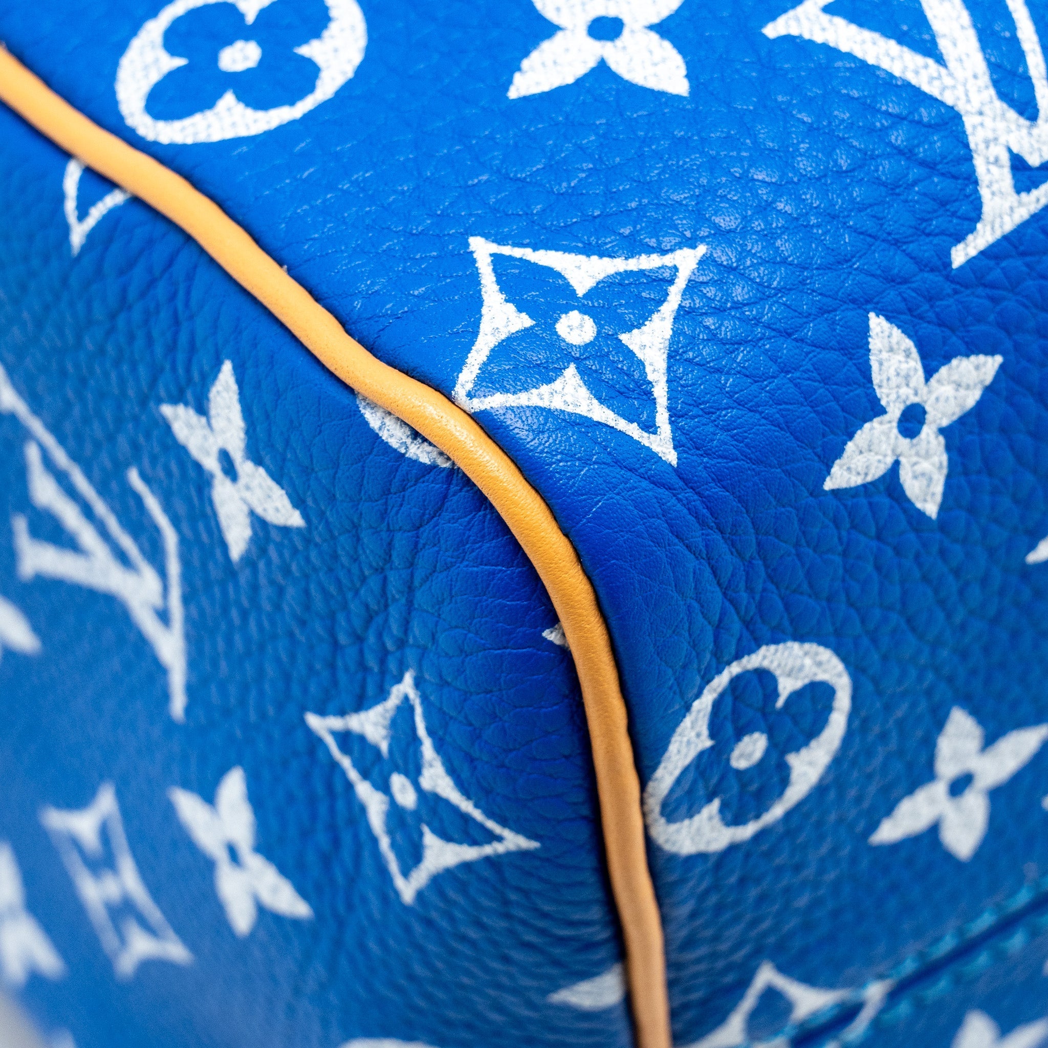 LOUIS VUITTON SPEEDY P9 BANDOULIERE 25 MONOGRAM SOFT CALFSKIN BLEU GHW