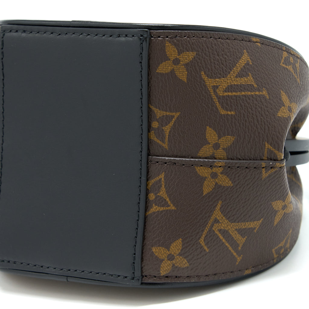 LOUIS VUITTON BOURSICOT CHAIN BAG REVERSE MONOGRAM CANVAS WITH EXTRA LV STRAP