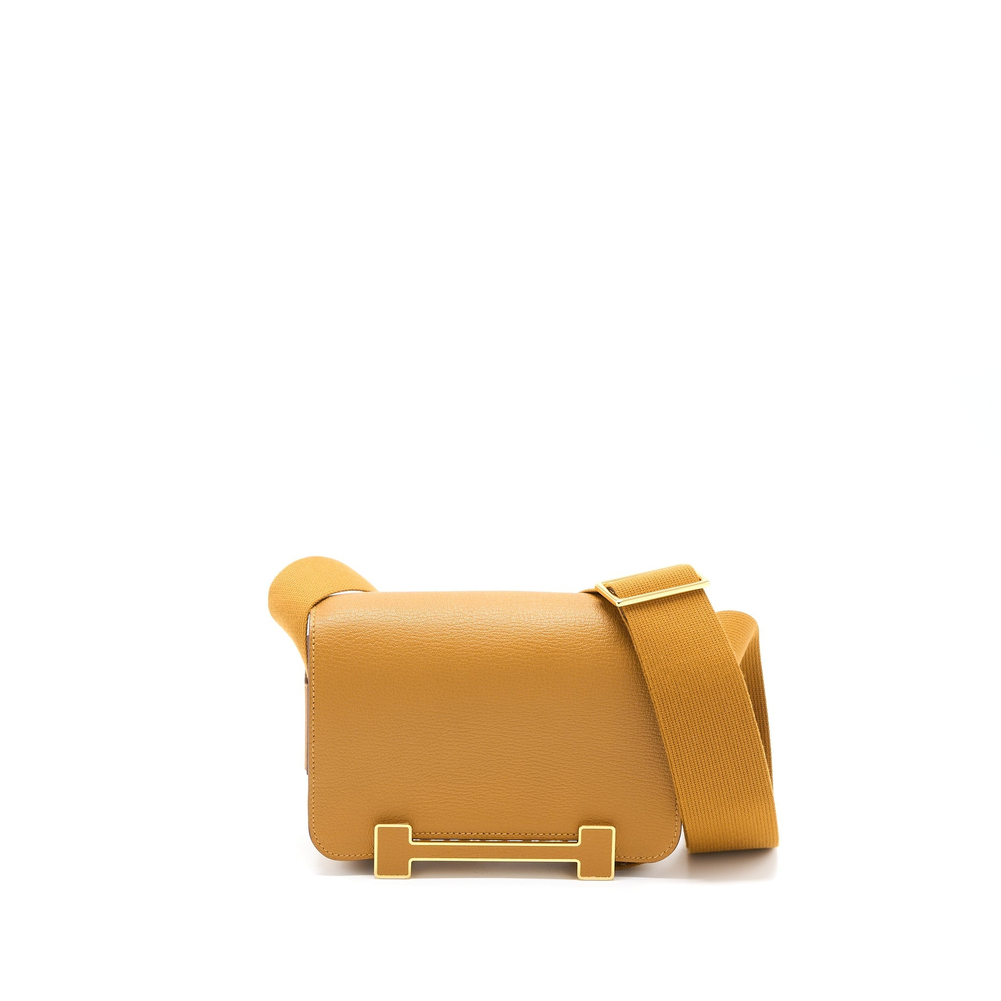 HERMES GETA CHEVRE MYSORE CARAMEL GHW