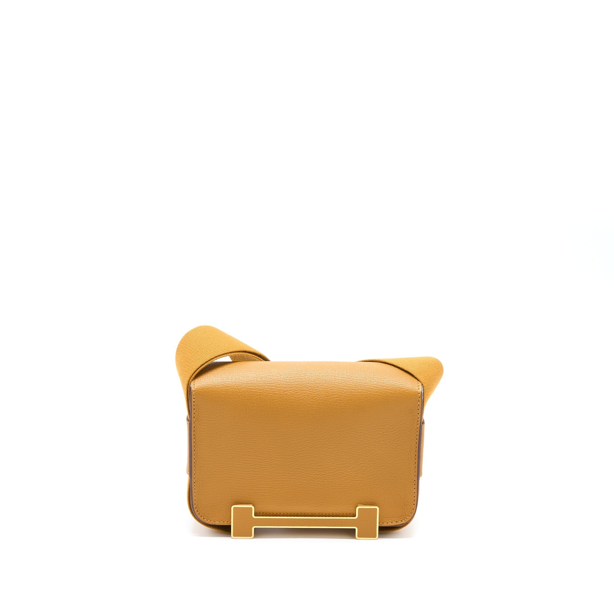 HERMES GETA CHEVRE MYSORE CARAMEL GHW