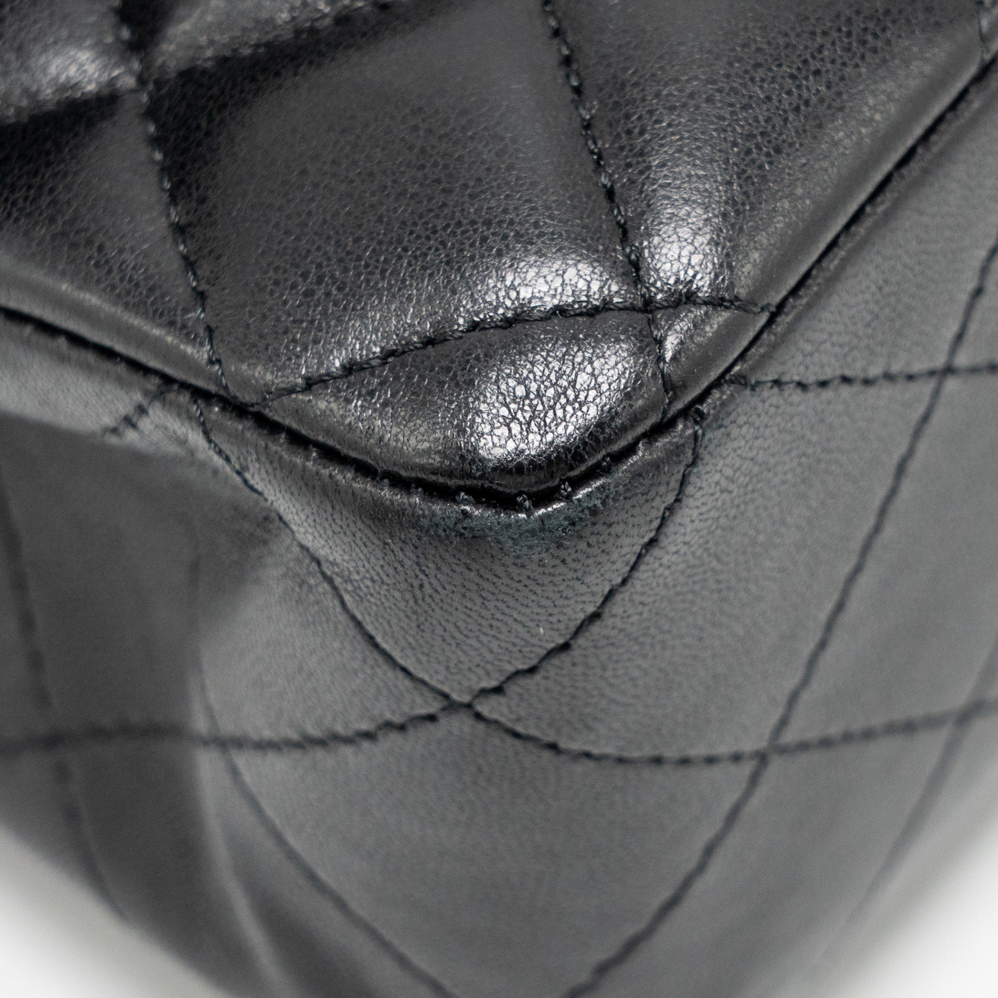 CHANEL MEDIUM CLASSIC DOUBLE FLAP BAG LAMBSKIN BLACK GHW