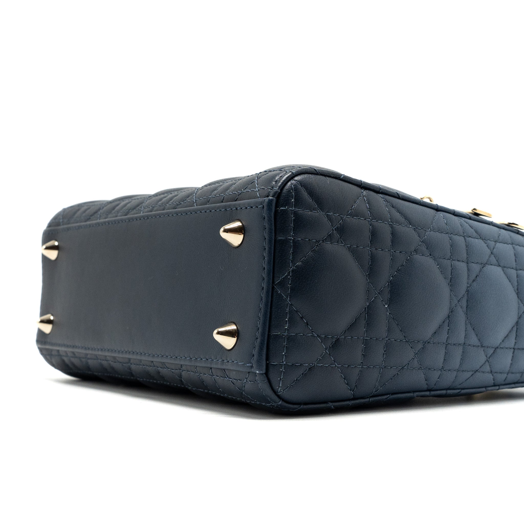DIOR MY ABC DIOR SMALL LADY DIOR CANNAGE LAMBSKIN BLUE GRADIENT LGHW