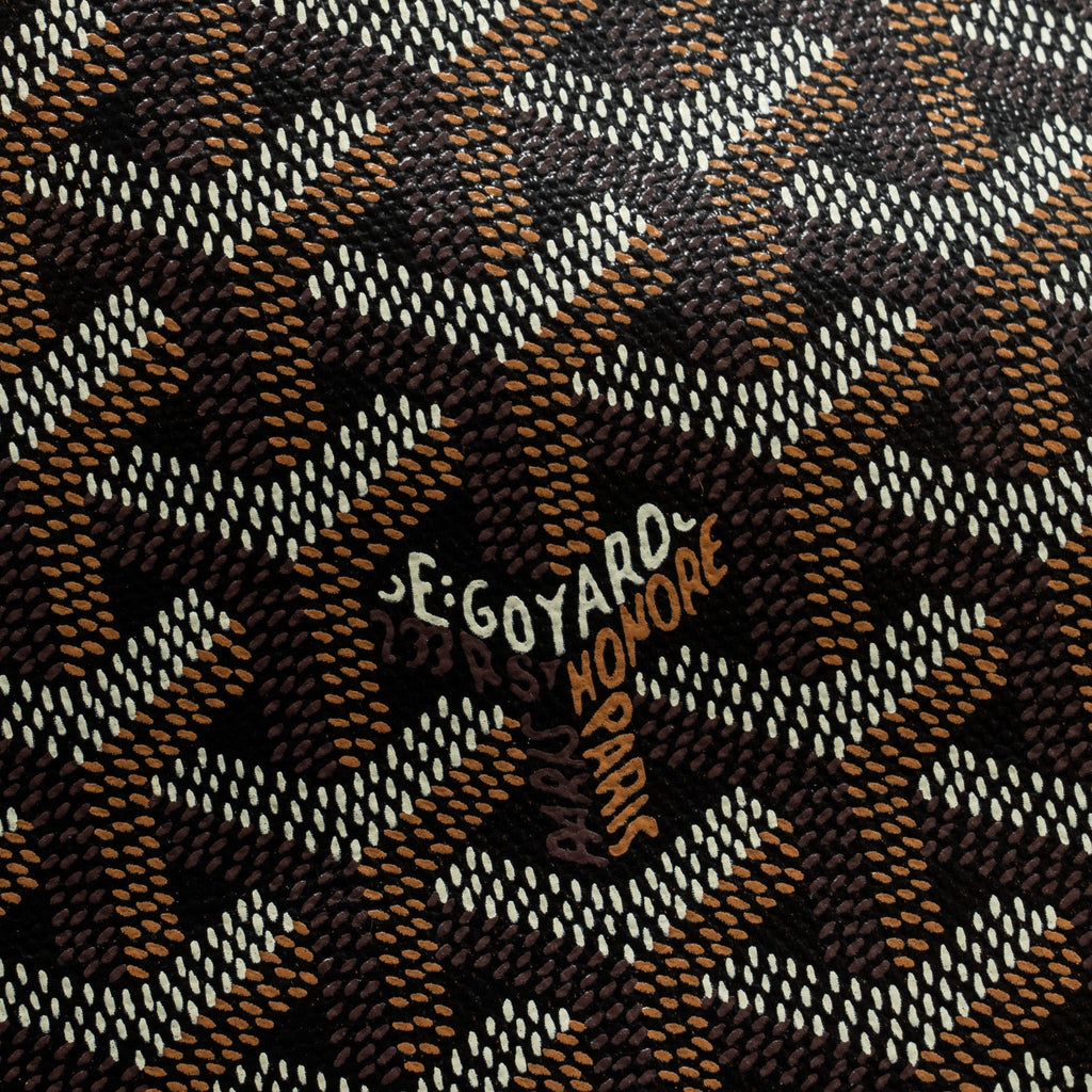 GOYARD ARTOIS PM TOTE BAG GOYARDINE CANVAS BLACK/TAN SHW