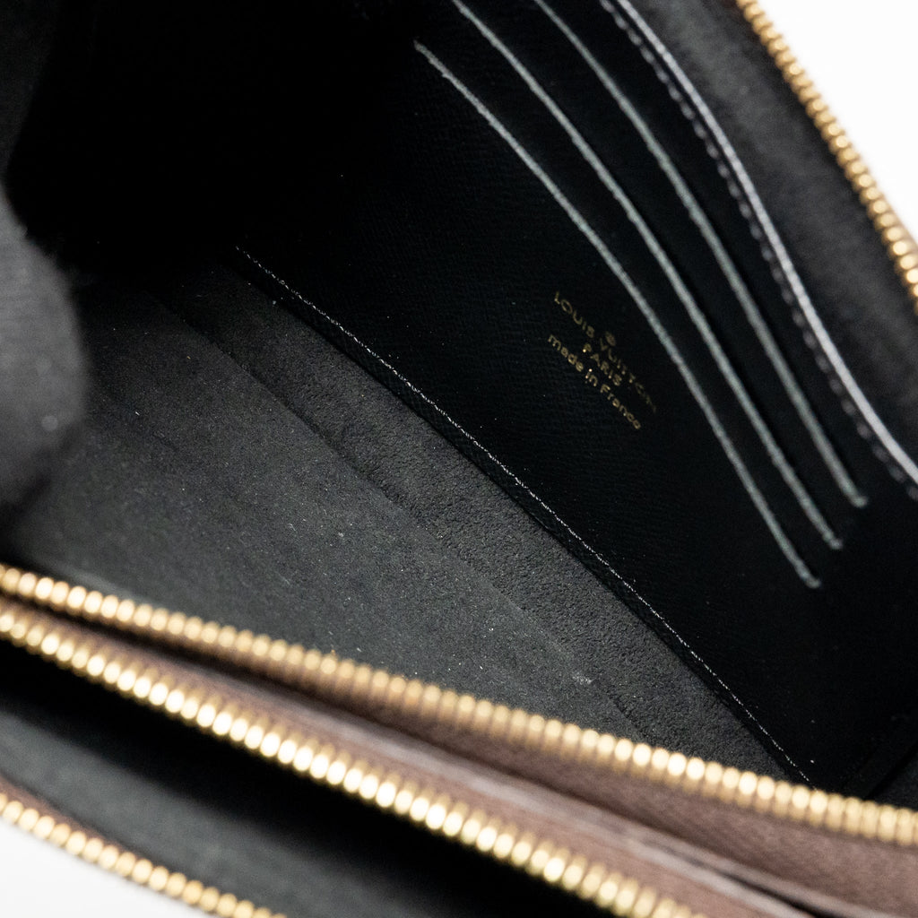 LOUIS VUITTON DOUBLE ZIP POCHETTE MONOGRAM CANVAS GHW