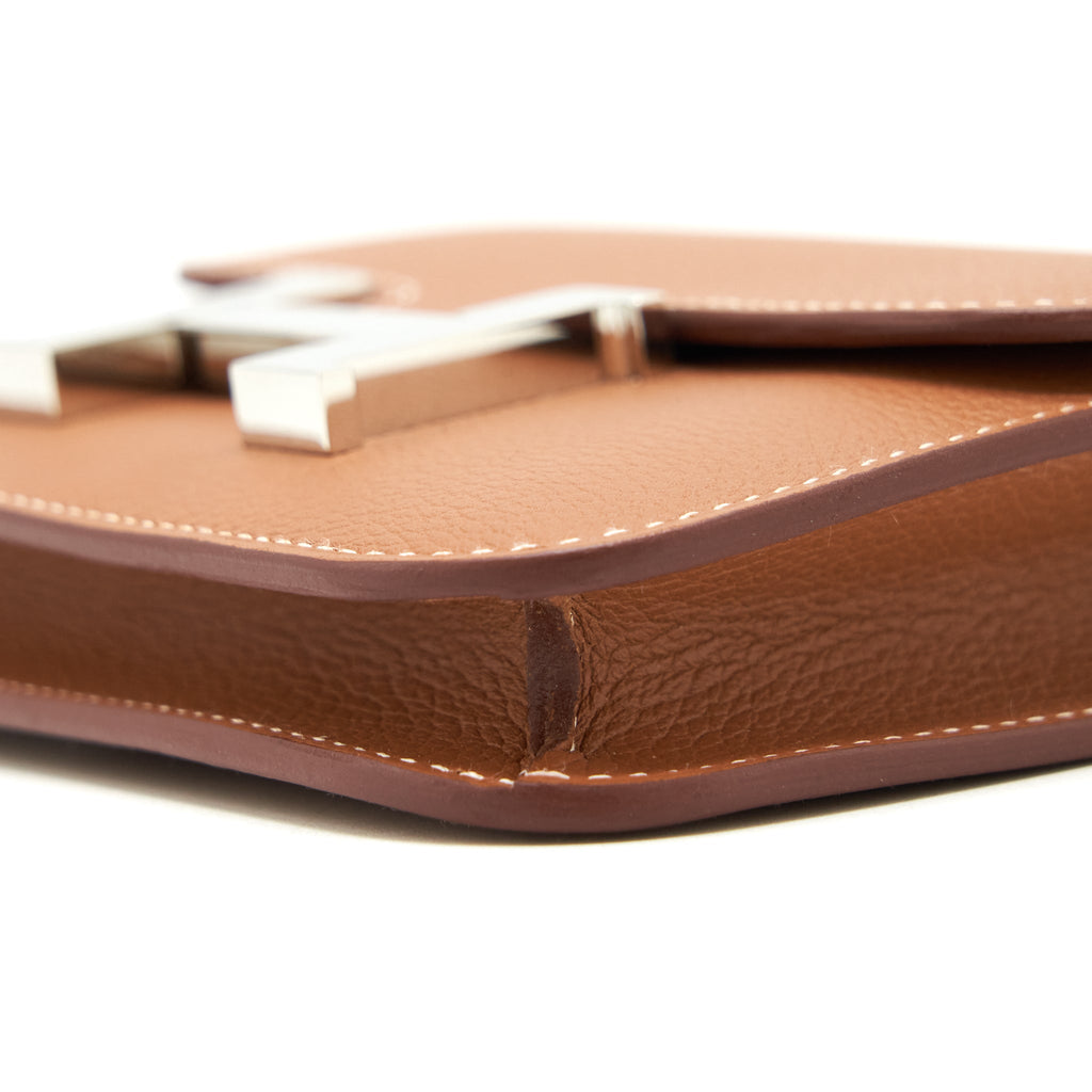 HERMES CONSTANCE SLIM EVERCOLOR GOLD SHW