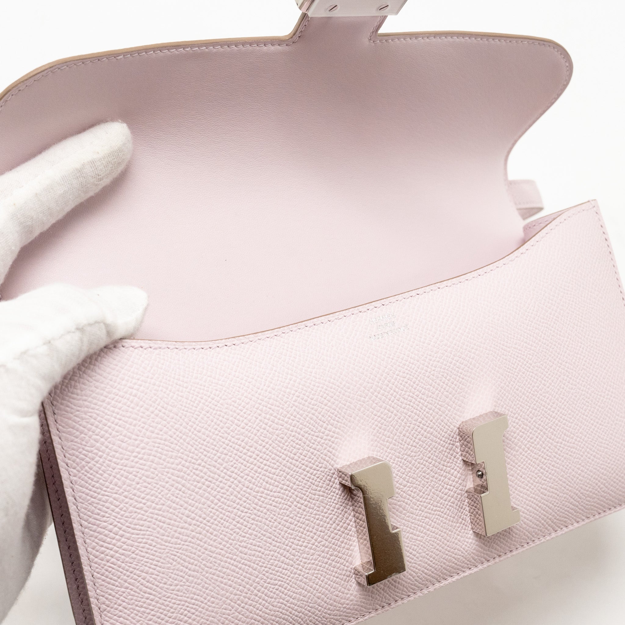 HERMES CONSTANCE ELAN EPSOM MAUVE PALE SHW