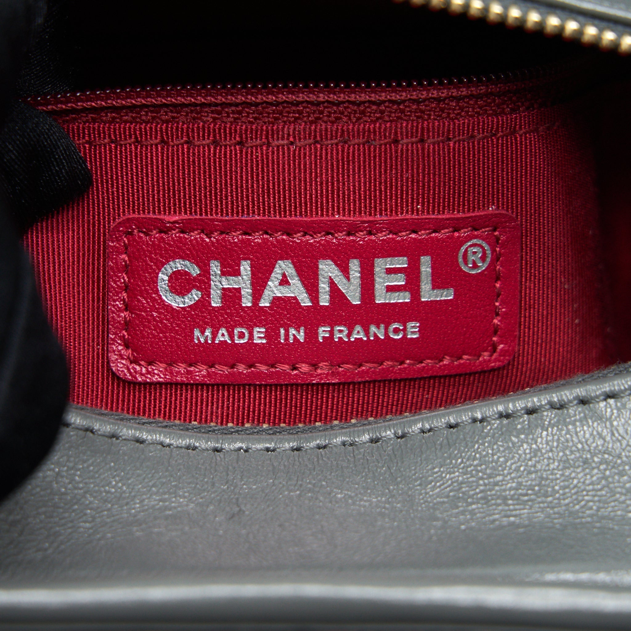 CHANEL SMALL TWEED GABRIELLE HOBO BAG GREY