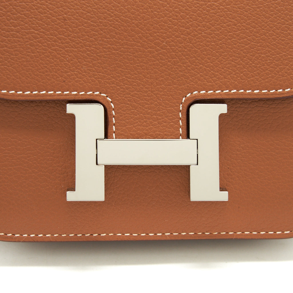 HERMES CONSTANCE SLIM EVERCOLOR GOLD SHW