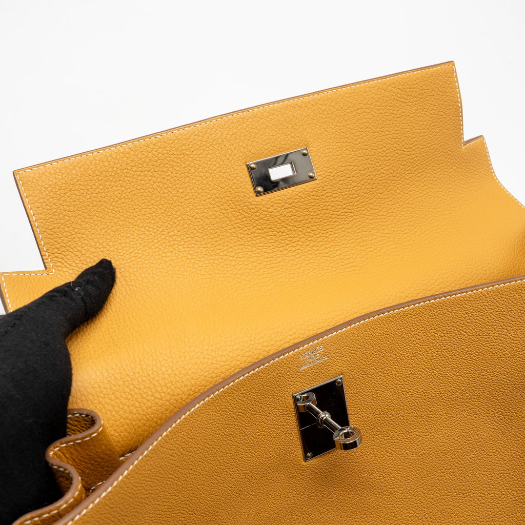 HERMES KELLY MESSENGER GM TOGO NATUREL SABLE SHW