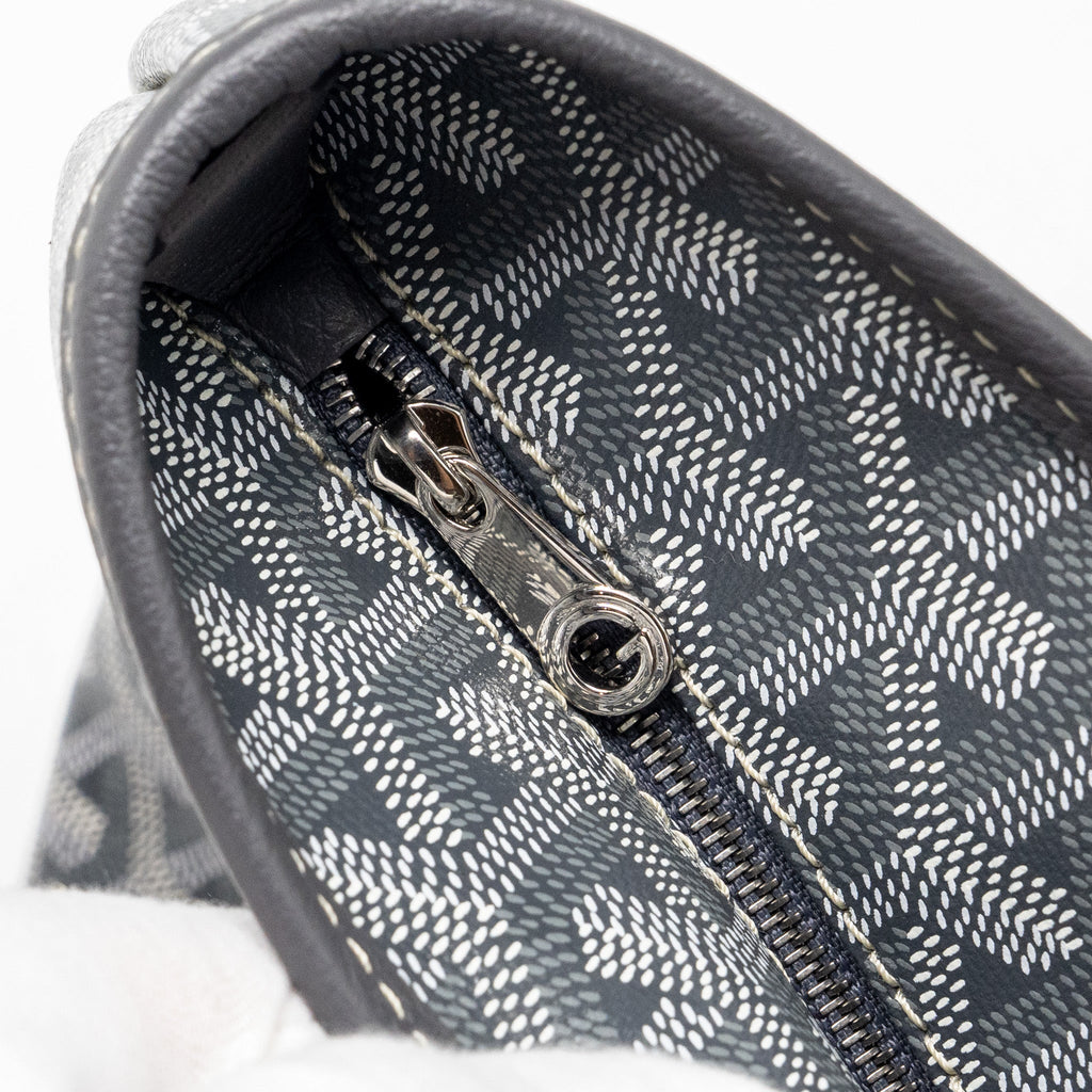 GOYARD ARTOIS TOTE BAG GOYARDLINE CANVAS/CALFSKIN GREY SHW