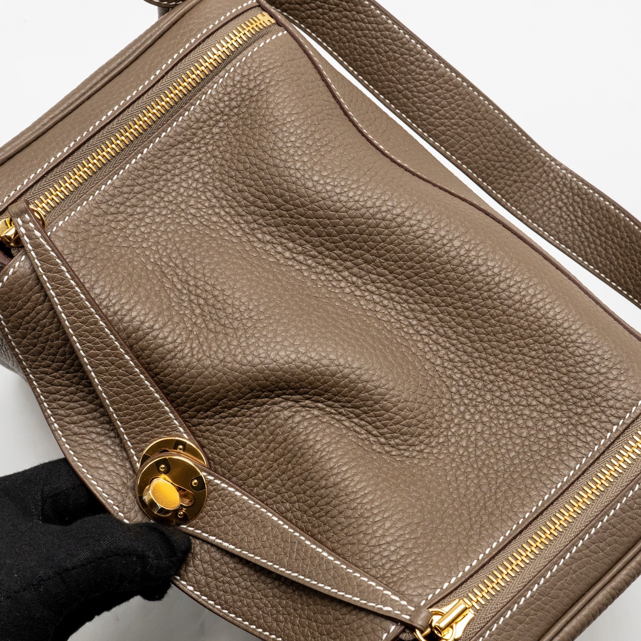 HERMES LINDY 30 CLEMENCE ETOUPE GHW