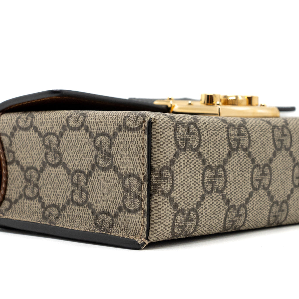 GUCCI PADLOCK MINI TOP HANDLE BAG GG SUPREME CANVAS/ LEATHER MULTICOLOUR GHW