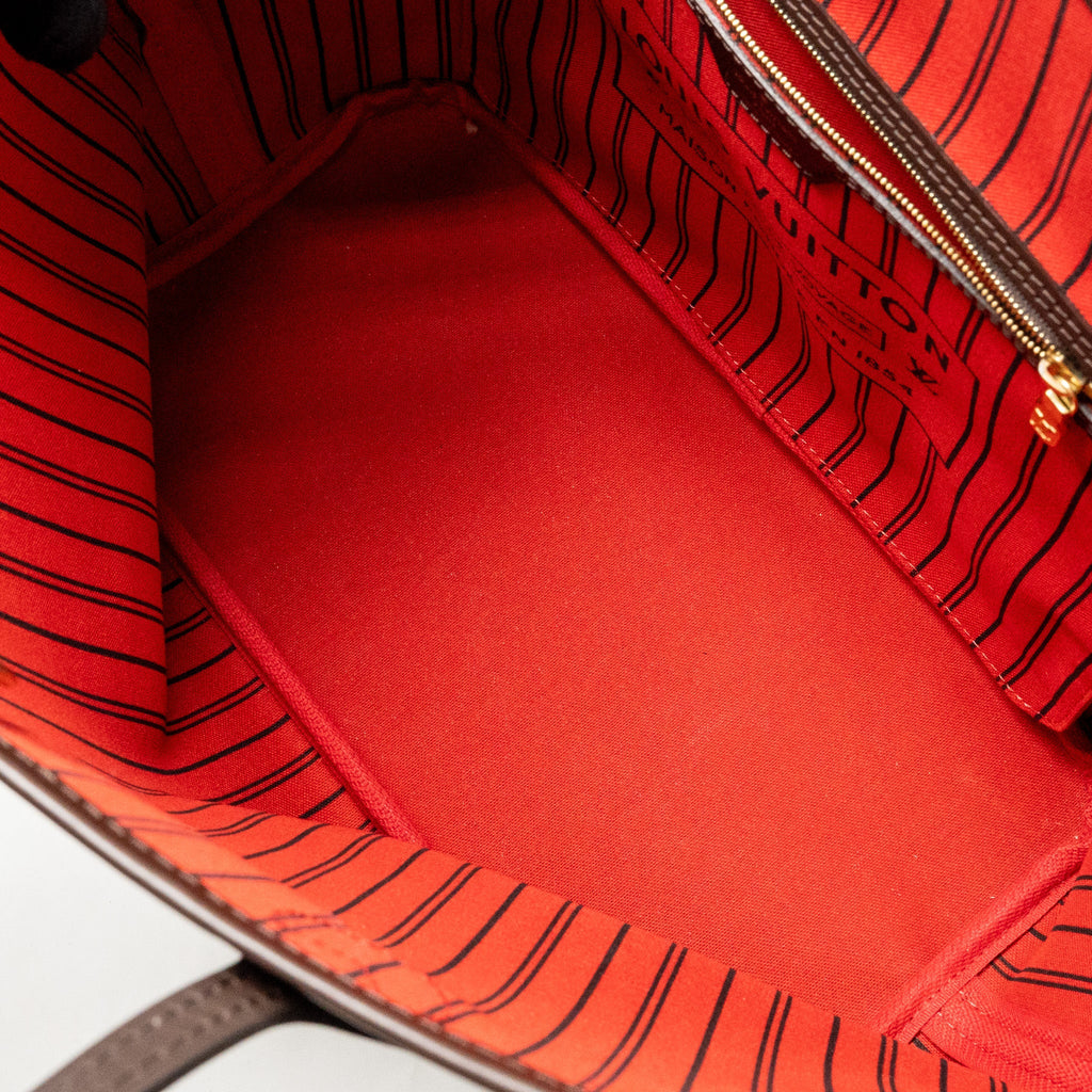 LOUIS VUITTON NEVERFULL MM DAMIER EBENE GHW
