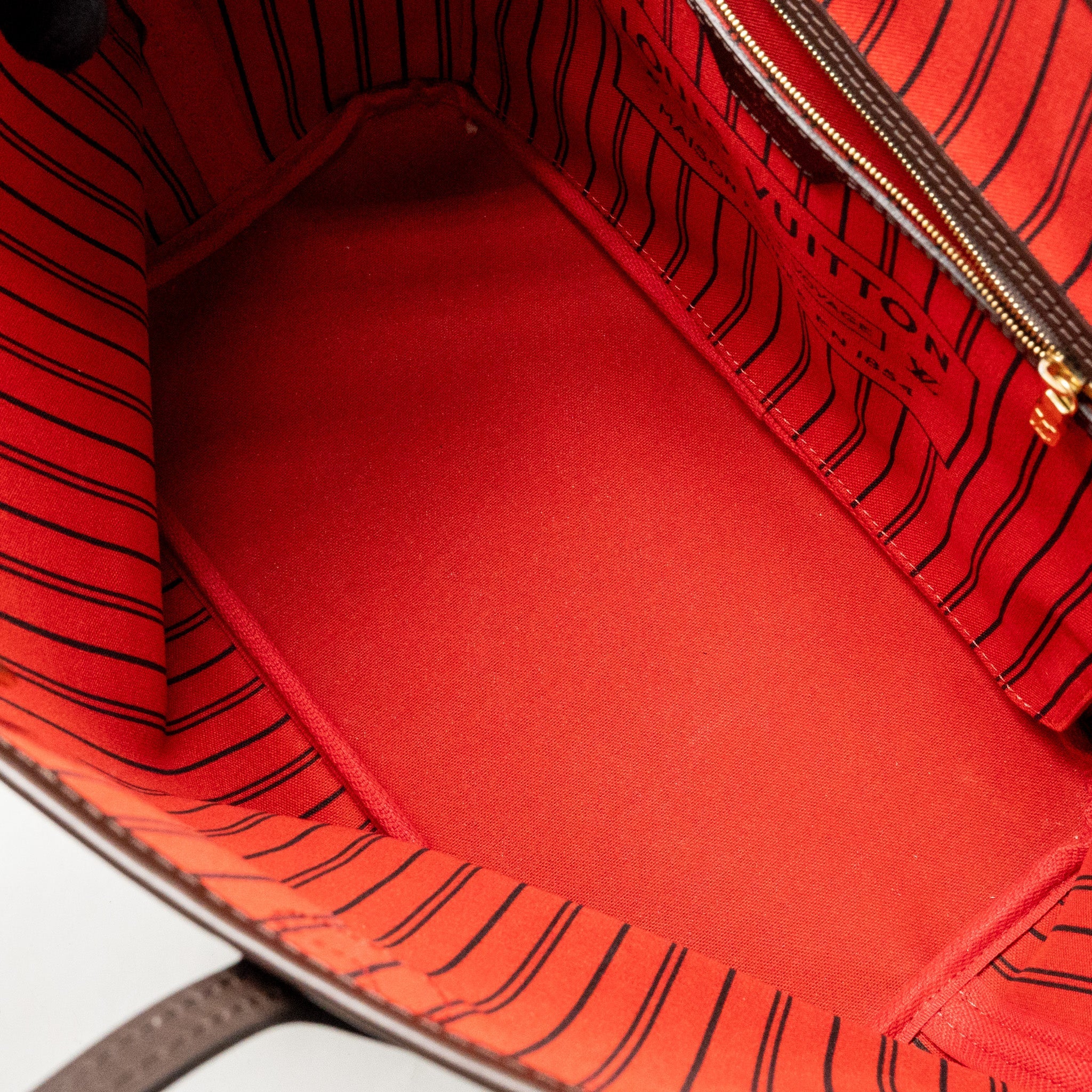 LOUIS VUITTON NEVERFULL MM DAMIER EBENE GHW