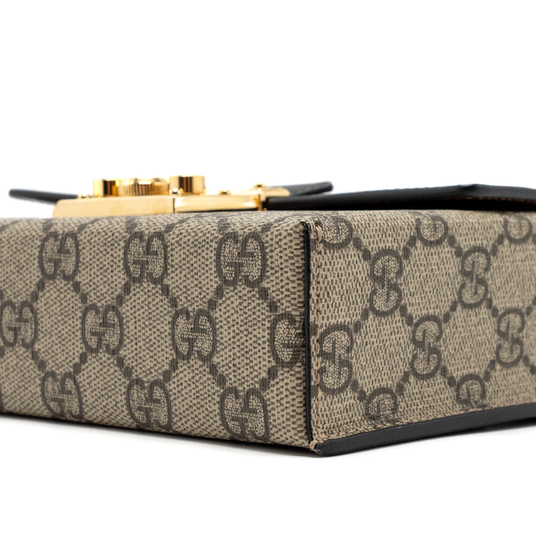 GUCCI PADLOCK MINI TOP HANDLE BAG GG SUPREME CANVAS/ LEATHER MULTICOLOUR GHW