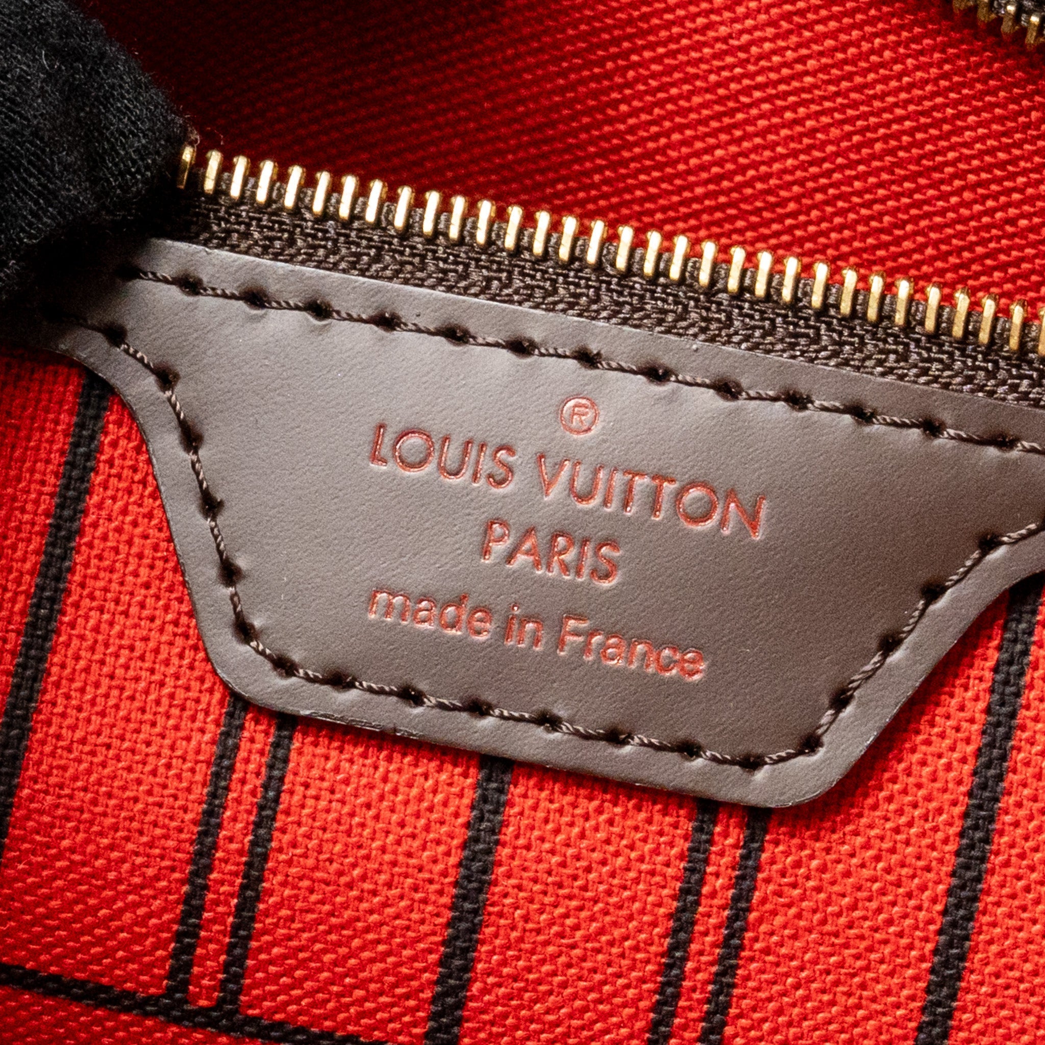 LOUIS VUITTON NEVERFULL MM DAMIER EBENE GHW