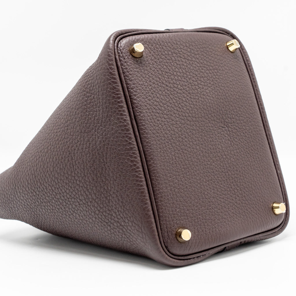 HERMES PICOTIN18 LOCK BAG CLEMENCE/SWIFT ROUGE SELLIER/CABAN GHW