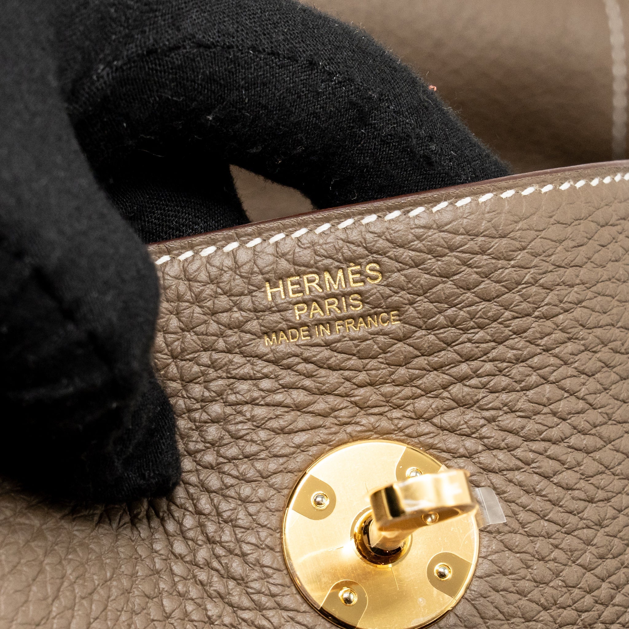 HERMES LINDY 30 CLEMENCE ETOUPE GHW