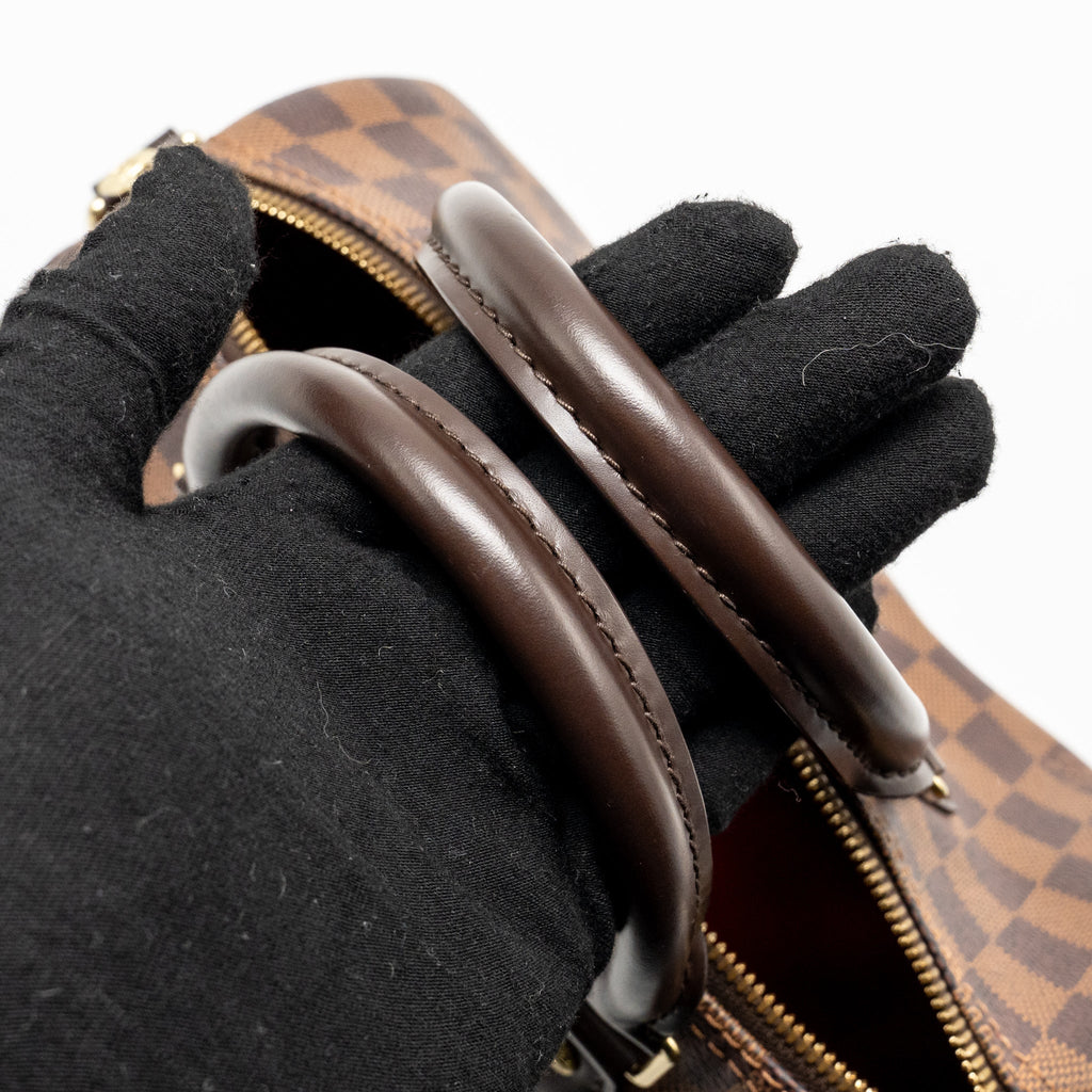 LOUIS VUITTON SPEEDY BANDOULIERE 25 DAMIER EBENE CANVAS GHW