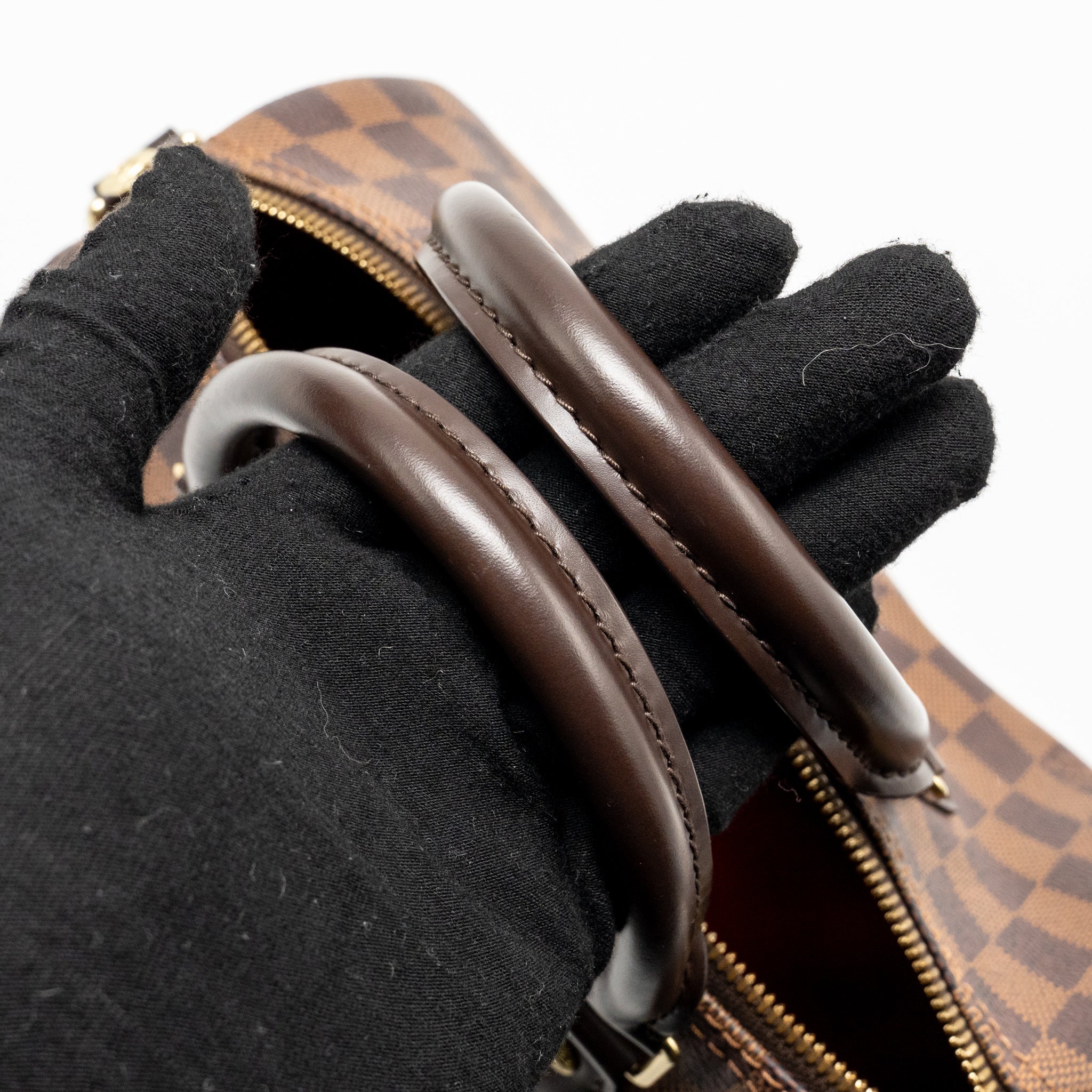 LOUIS VUITTON SPEEDY BANDOULIERE 25 DAMIER EBENE CANVAS GHW