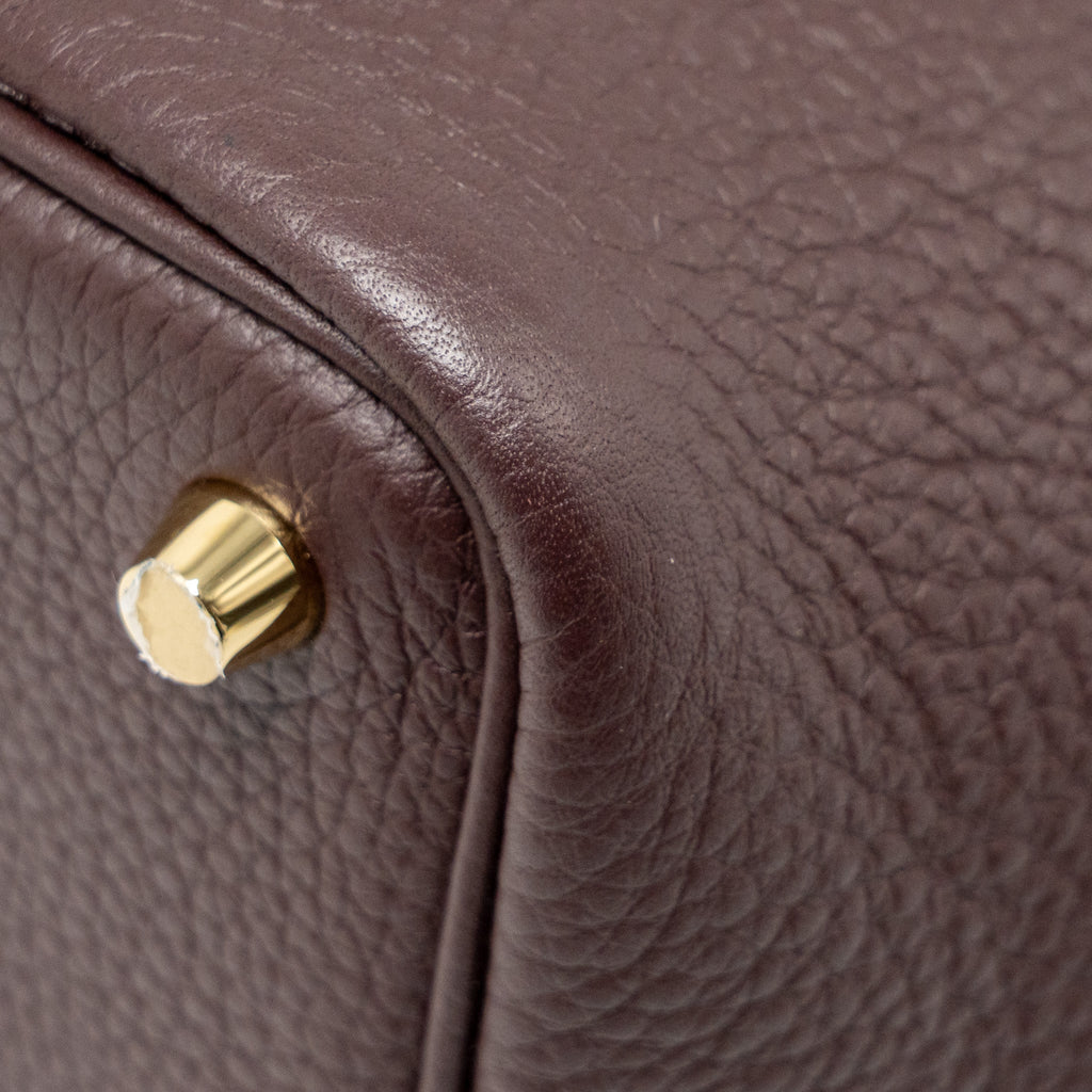 HERMES PICOTIN18 LOCK BAG CLEMENCE/SWIFT ROUGE SELLIER/CABAN GHW