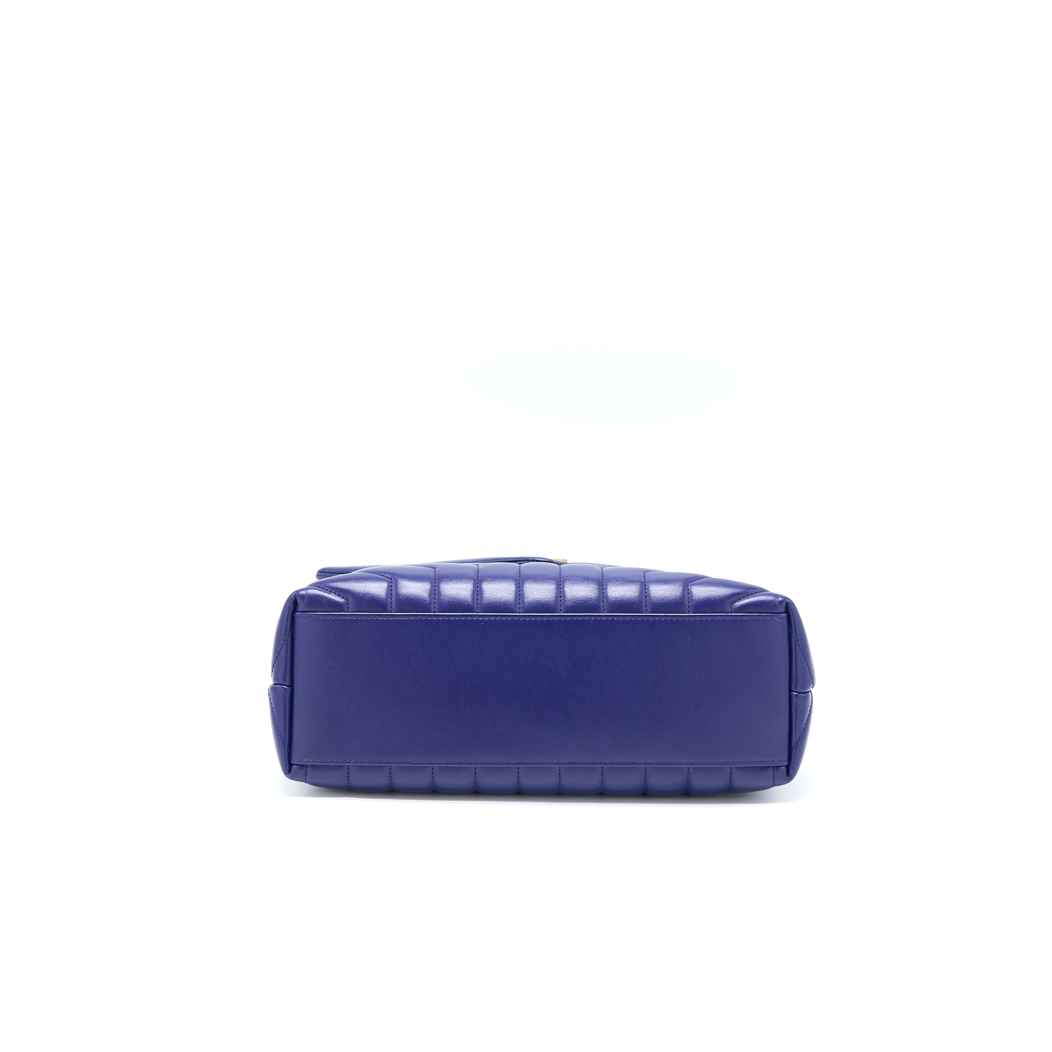SAINT LAURENT/YSL MEDIUM LOULOU SHOULDER BAG CALFSKIN BLUE GHW
