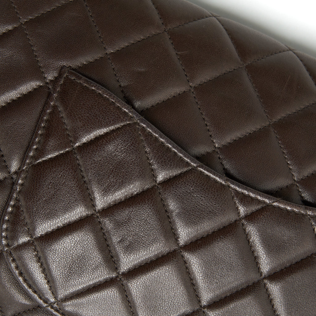 CHANEL MEDIUM FLAP BAG CHOCOLATE GHW