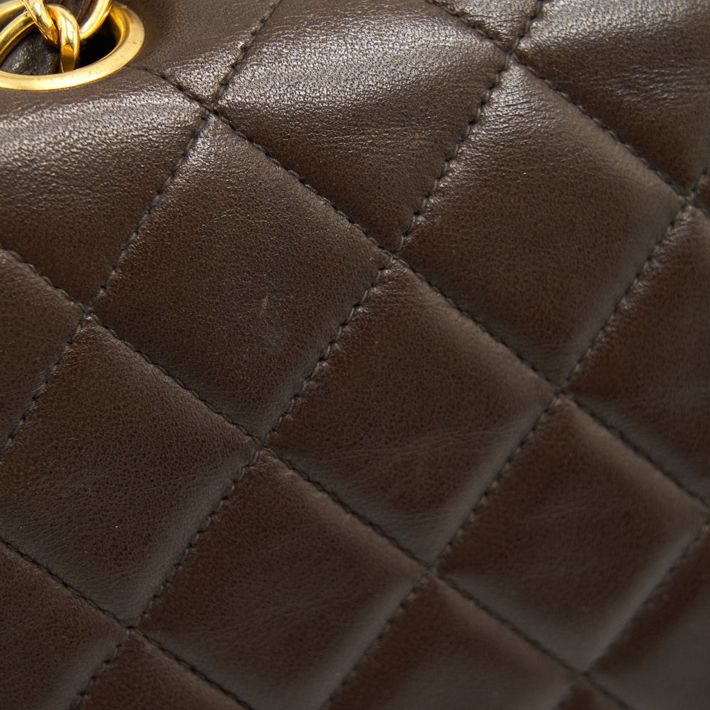 CHANEL MEDIUM FLAP BAG CHOCOLATE GHW