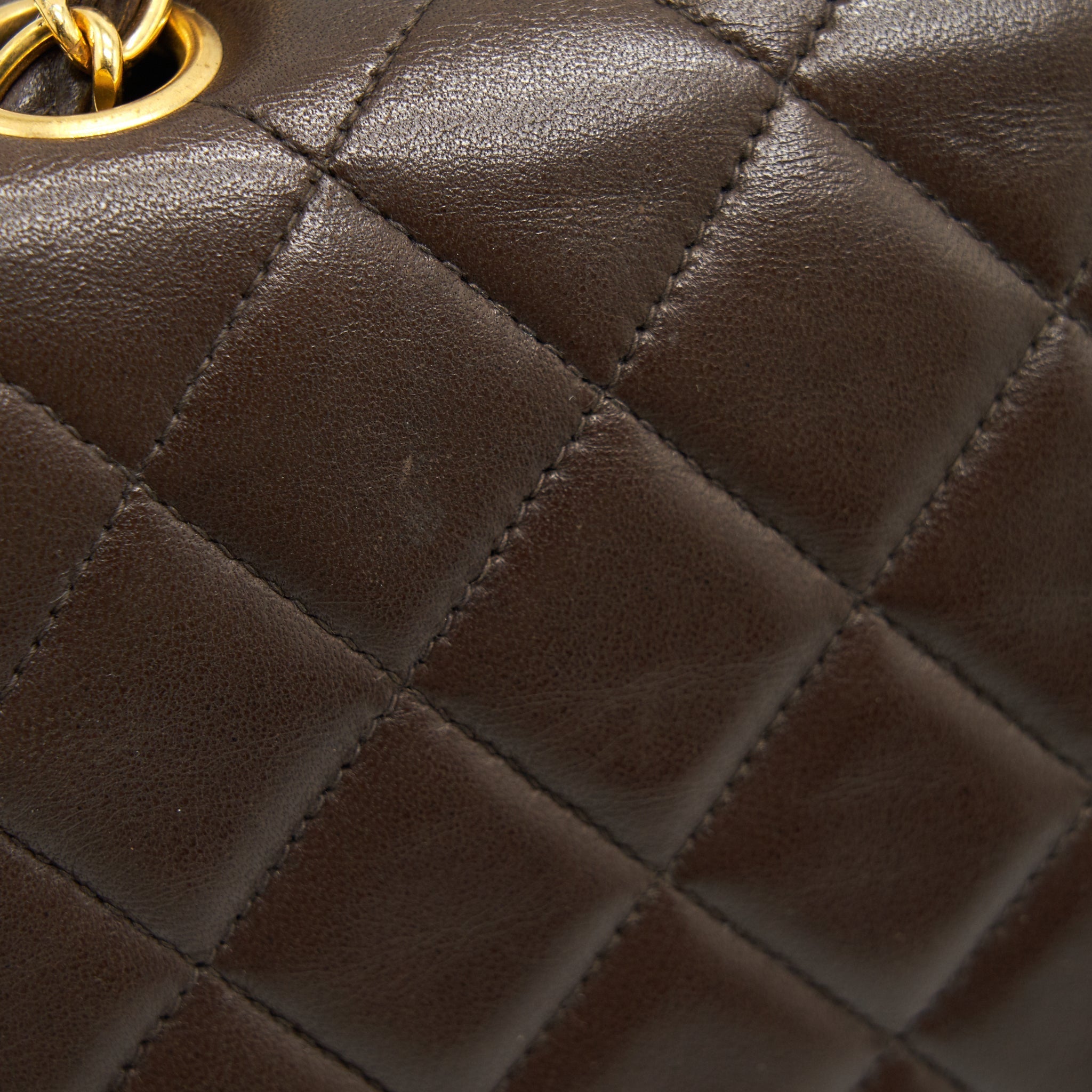 CHANEL MEDIUM FLAP BAG CHOCOLATE GHW