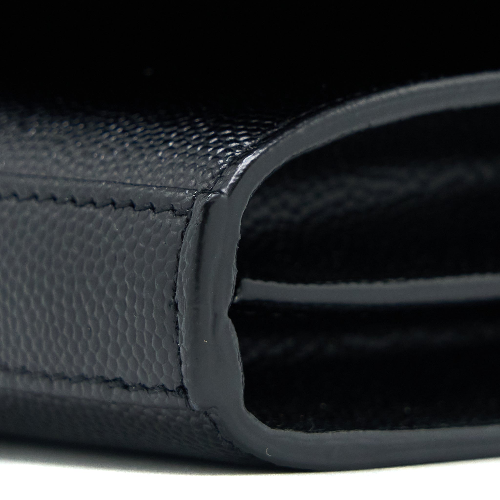 SAINT LAURENT / YSL KATE BAG GRAINED CALFSKIN BLACK GHW