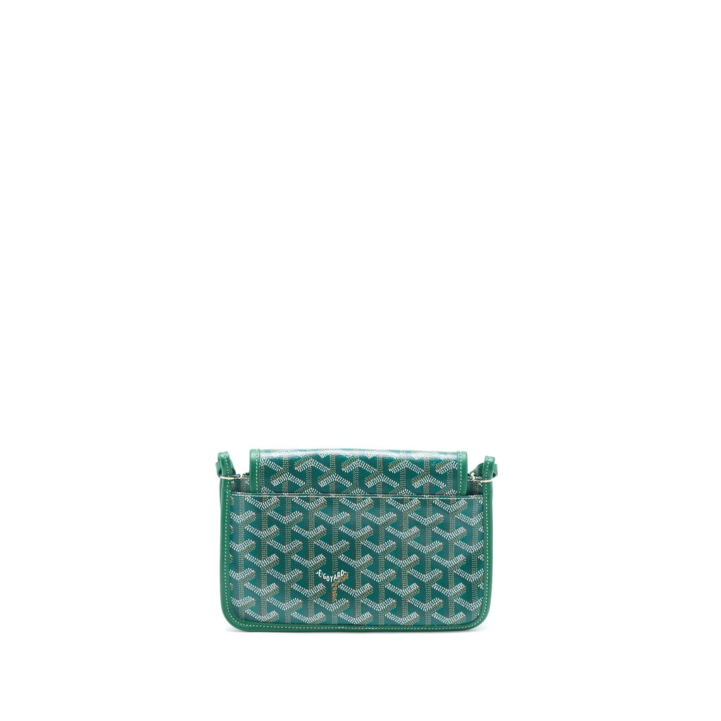 GOYARD POCHETTE PLUMET GOYARDINE CANVAS VERT SHW