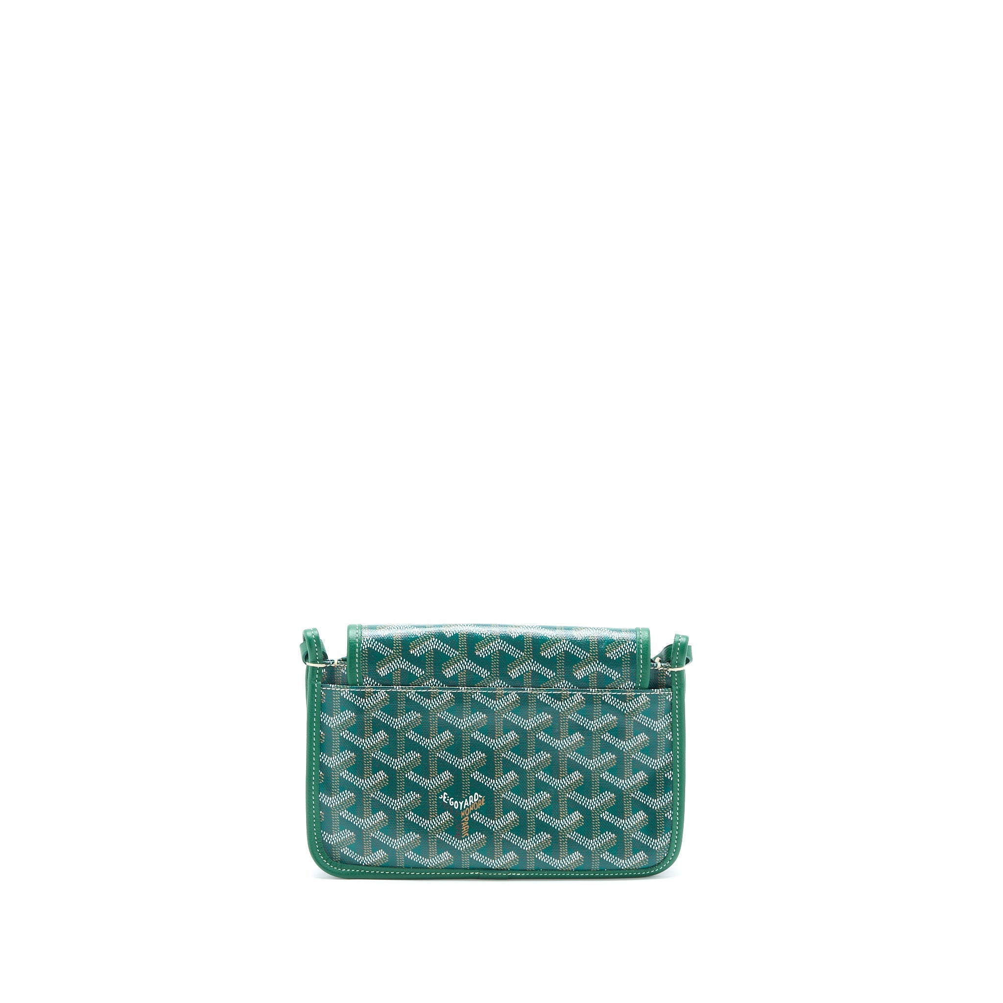 GOYARD POCHETTE PLUMET GOYARDINE CANVAS VERT SHW