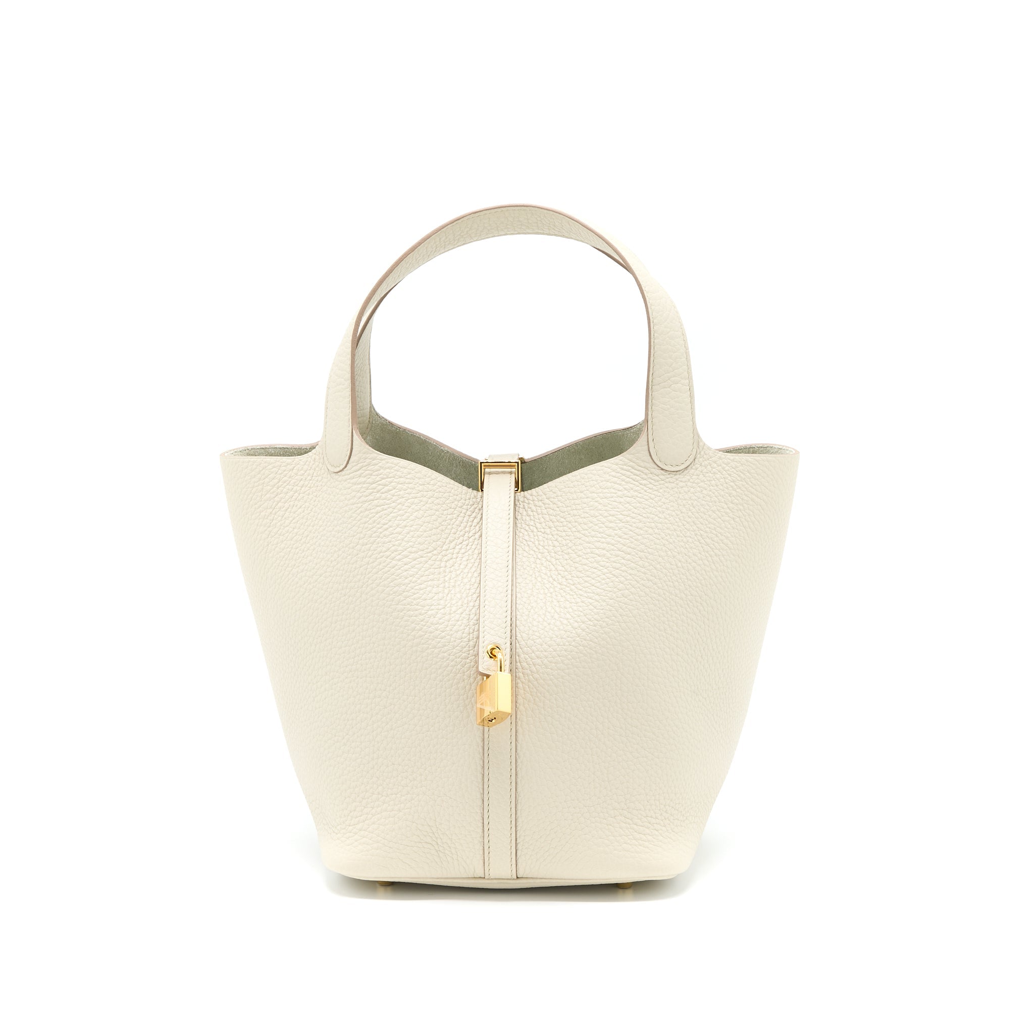 HERMES PICOTIN 22 LOCK BAG CLEMENCE 8L BETON GHW