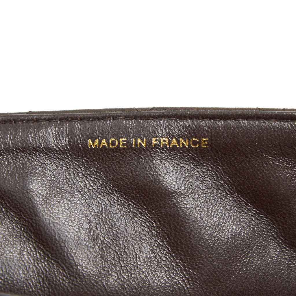 CHANEL MEDIUM FLAP BAG CHOCOLATE GHW
