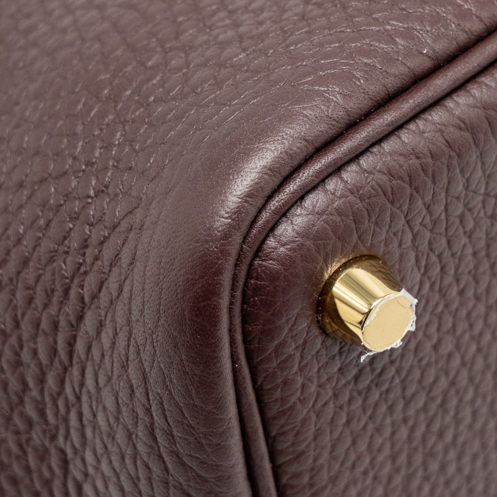 HERMES PICOTIN18 LOCK BAG CLEMENCE/SWIFT ROUGE SELLIER/CABAN GHW