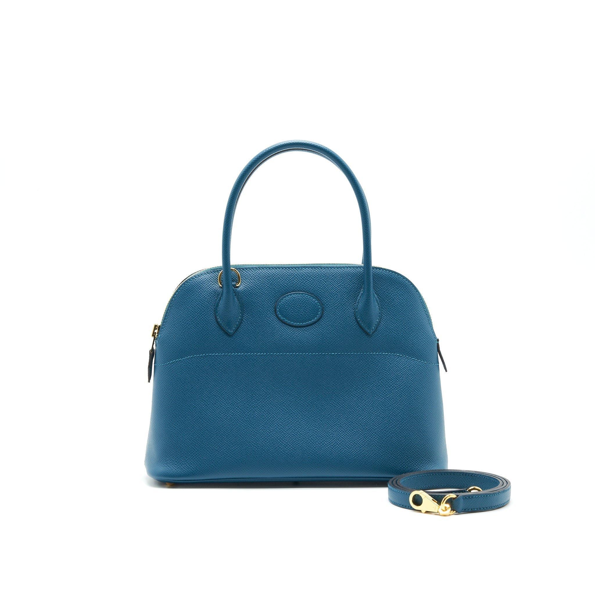 HERMES BOLIDE 27 VERT BOSPHORE EPSOM GHW