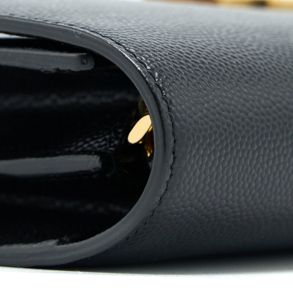 SAINT LAURENT / YSL KATE BAG GRAINED CALFSKIN BLACK GHW