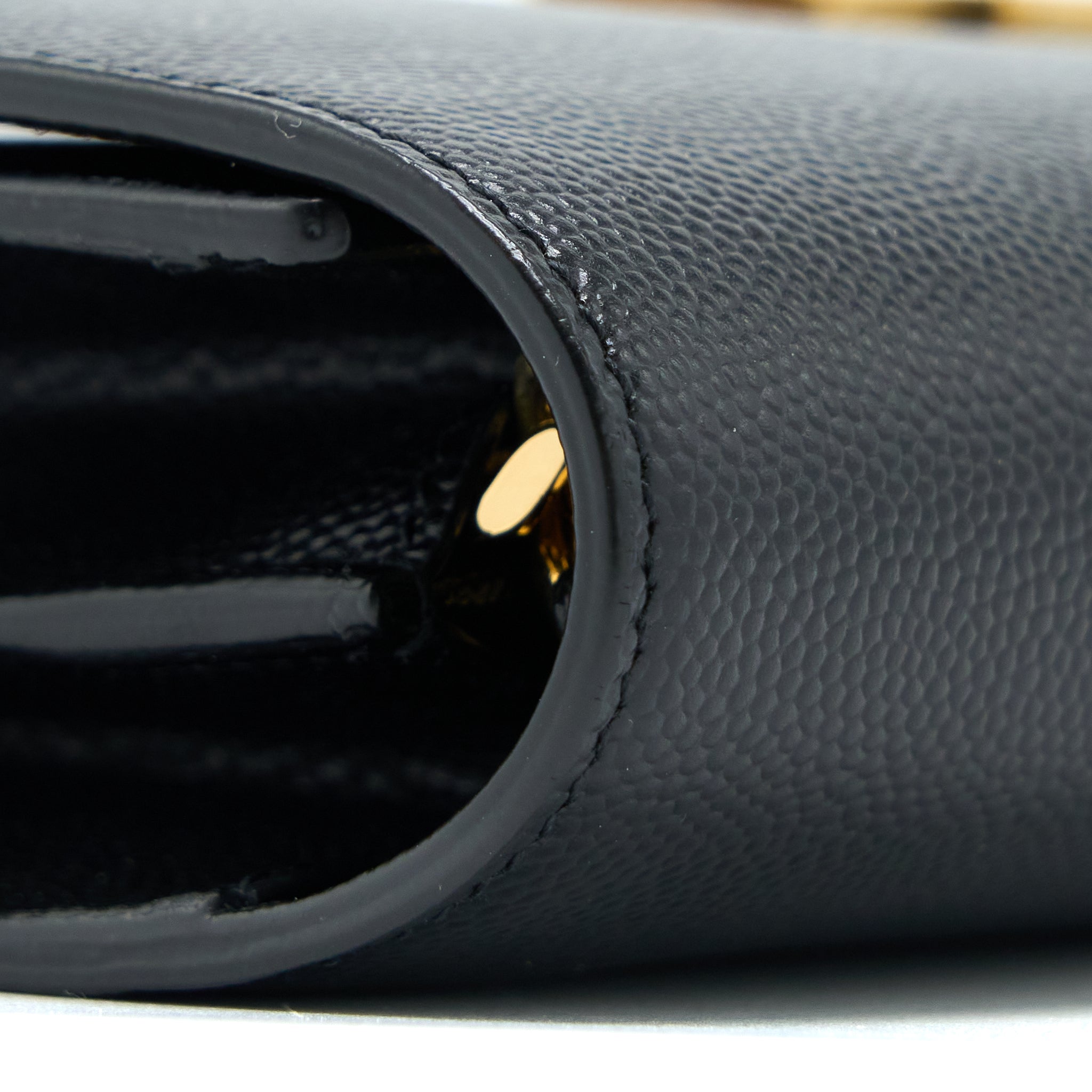 SAINT LAURENT / YSL KATE BAG GRAINED CALFSKIN BLACK GHW