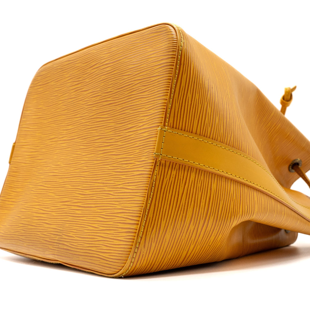 LOUIS VUITTON VINTAGE PETIT NOE EPI YELLOW GHW