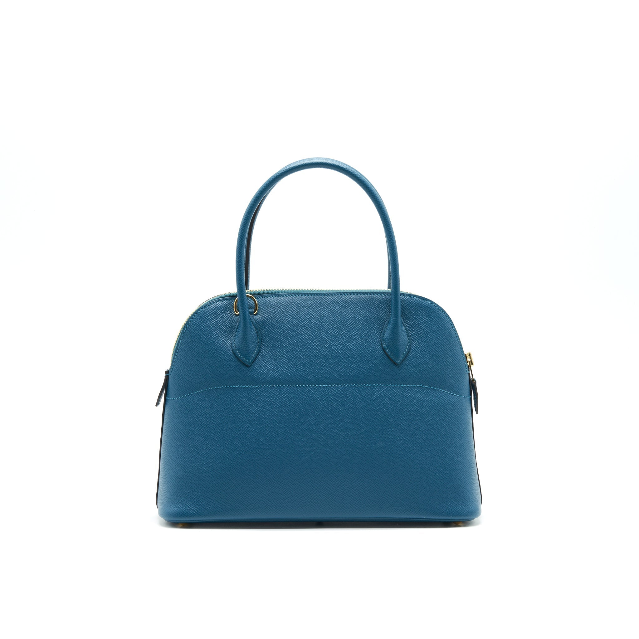 HERMES BOLIDE 27 VERT BOSPHORE EPSOM GHW