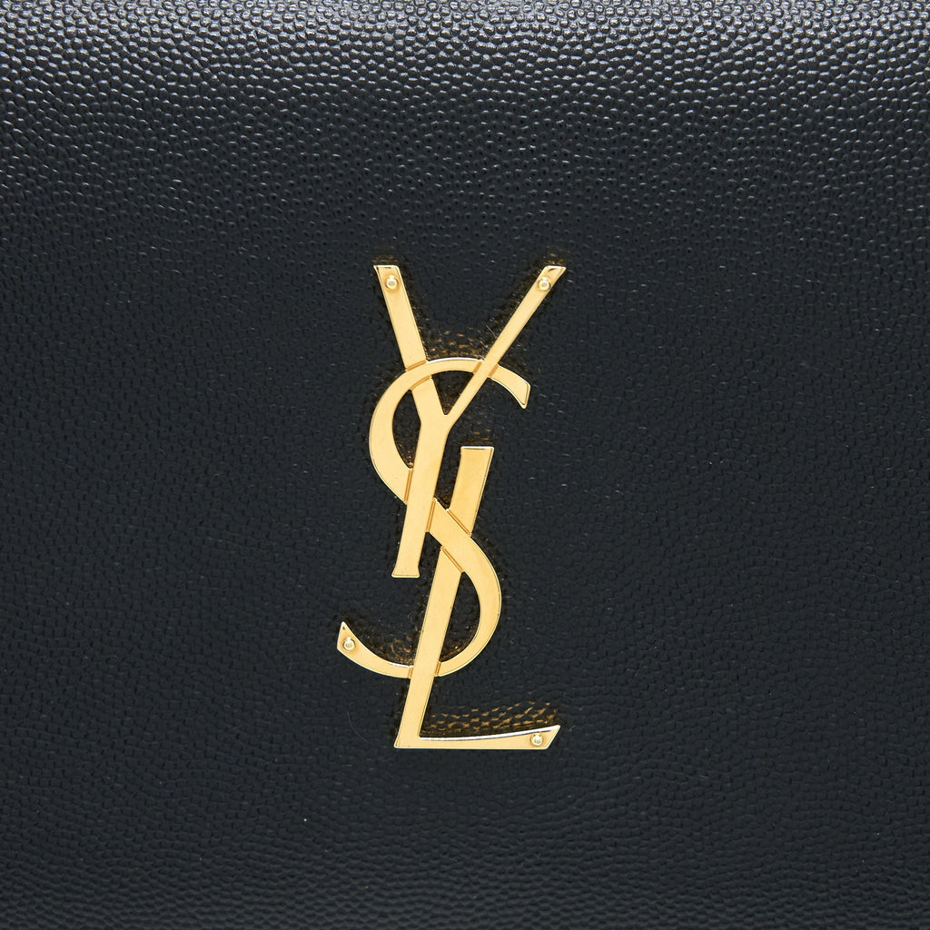 SAINT LAURENT / YSL KATE BAG GRAINED CALFSKIN BLACK GHW