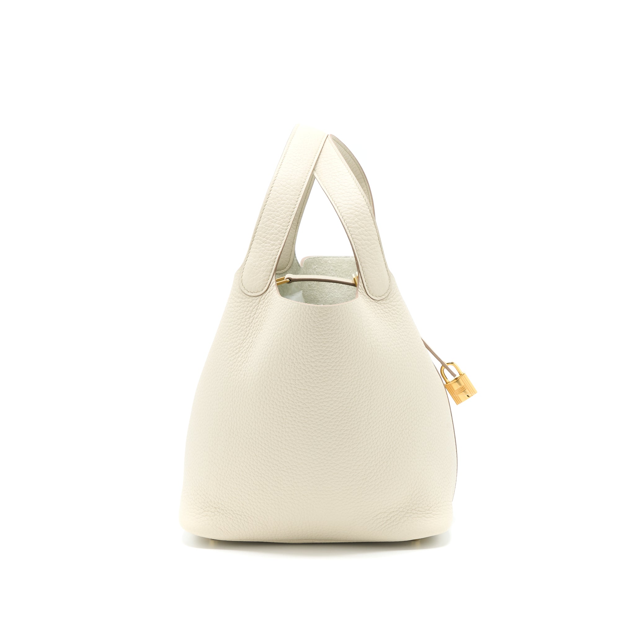 HERMES PICOTIN 22 LOCK BAG CLEMENCE 8L BETON GHW
