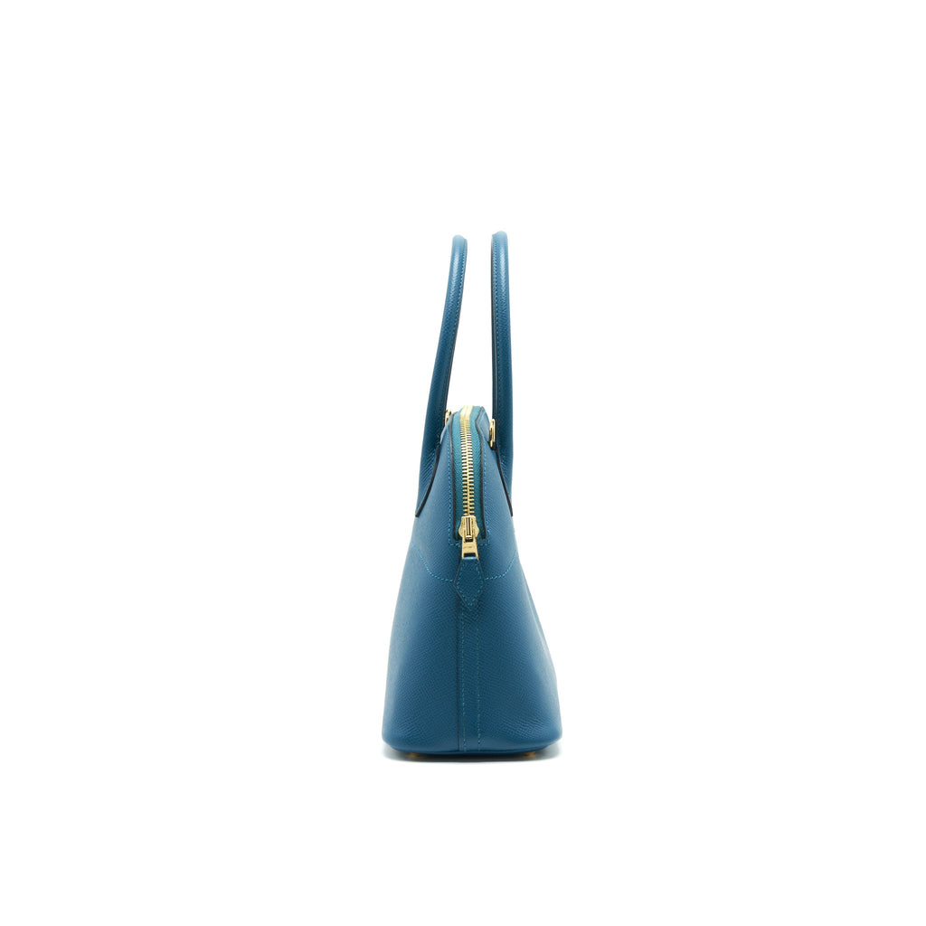 HERMES BOLIDE 27 VERT BOSPHORE EPSOM GHW